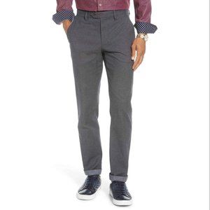 Ted Baker London Navy Dotted Penguin Slim Cotton Blend Chino Pants Size …